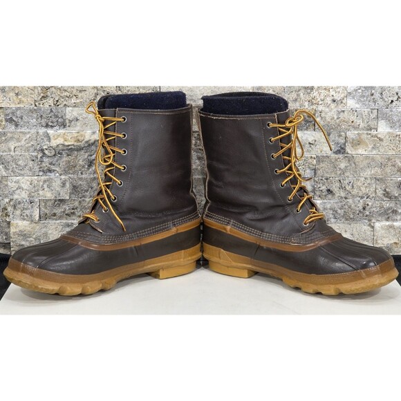 VTG LaCrosse Men's Duck Boot Waterproof Insulated Leather Work Winter Brown 12 - Picture 11 of 13